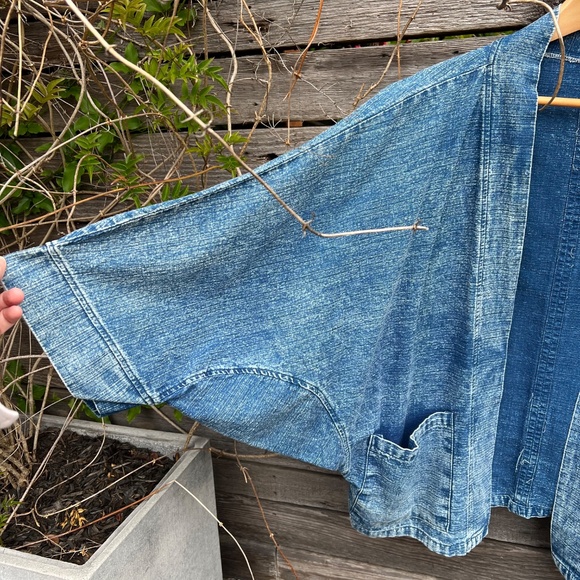 Denim Kimono Style Jacket - One Size - Picture 2 of 5